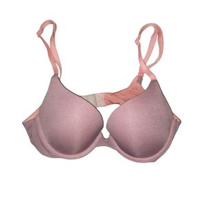 2 Victoria's Secret T-shirt Bra Uplift Semi Demi